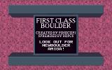 First Class Boulderdash